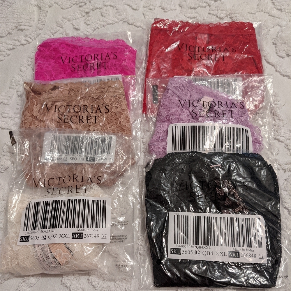 Victoria Secret Lace Panties (6) Pair